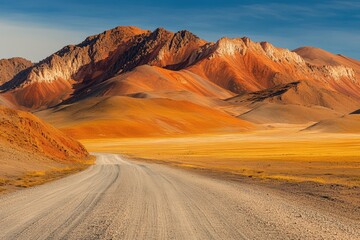 Fototapeta premium Aerial view of Cathedral Peak in Drakensberg mountains, at the Lesotho border in KwaZulu-Natal province, South Africa. Beautiful simple AI generated image