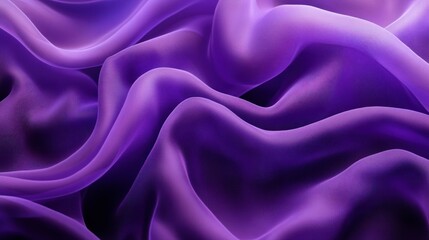 Obraz premium Abstract purple background of a soft, flowing, translucent fabric with a textured surface.
