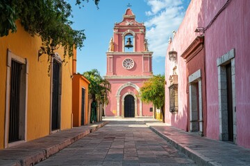 Obraz premium Weather-beaten stone cottage with rough-hewn timbers and sturdy design picture. Beautiful simple AI generated image