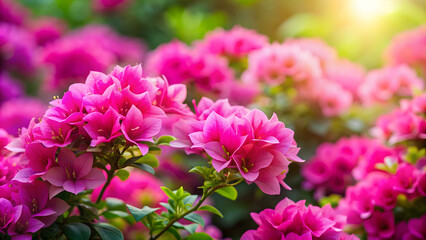 Close up of vibrant pink flowers in bloom, pink, flowers, close-up, vibrant, petals, spring, botanical, garden, nature, blossom