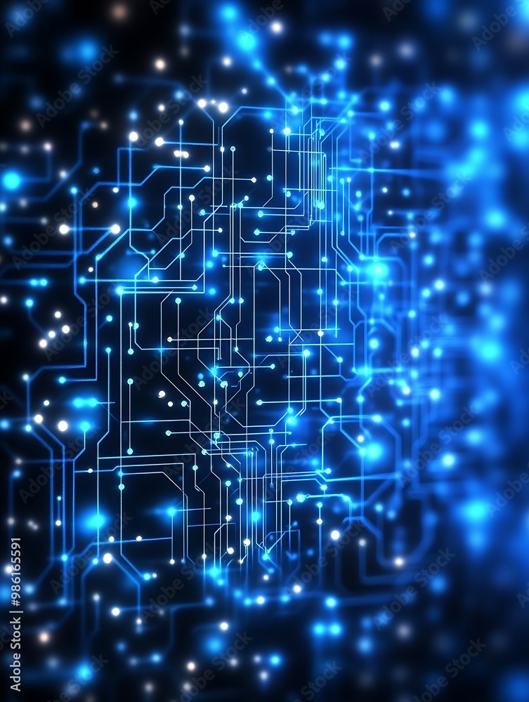 Aufkleber technological background : generative ai