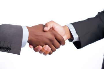 A handshake between a business leader and a team member, emphasizing teamwork and unity