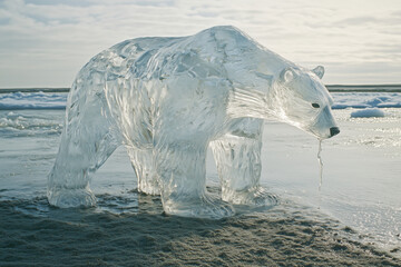 Naklejka premium Global Warming and Climate Change, Green house effect, Future Concept, Environmental Crisis, Nature Disaster