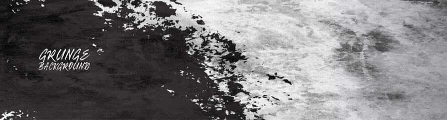 Grunge texture effect background. Distressed rough dark abstract textured. Black colors isolated on white. Graphic design element vintage style concept for web banner, flyer, card, or brochure cover