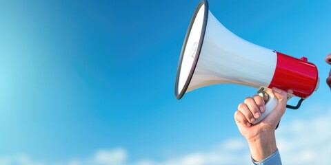 Professional Executive Promoting Job Opportunity with "WE ARE HIRING!" Message