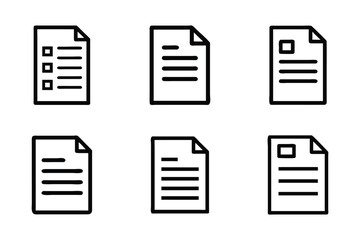 File icon bundle set in vector style