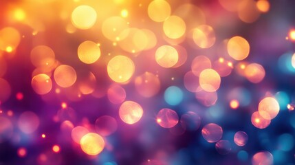 Fototapeta premium The background was a defocused, colourful blend of glowing light and blurred bokeh, creating an abstract display of bright, Christmas colours.light,bokeh, blurred,abstract, bright,background,