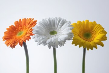 Blooming white Daffodil flowers on grass at the meadow - spring feeling. Beautiful simple AI generated image