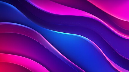 Abstract Background with Swirling Blue and Pink Shapes