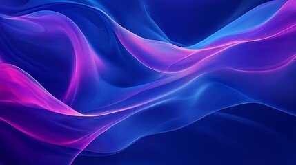 Obraz premium Abstract Blue and Pink Swirling Waves Background