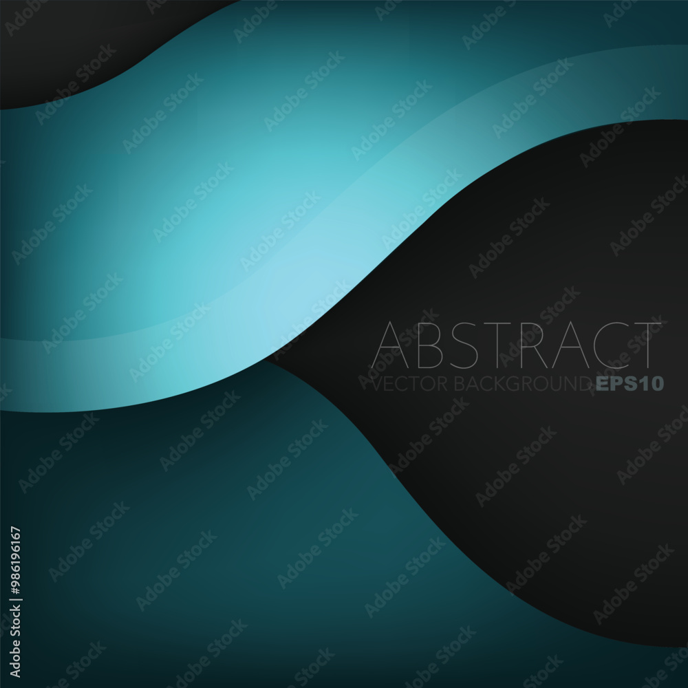 Fototapete graphic vector curve line overlap background for text and message design