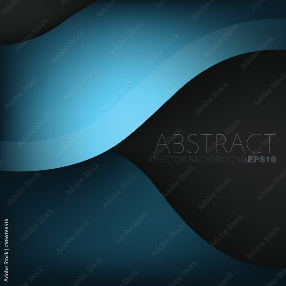 Fototapete graphic vector curve line overlap background for text and message design