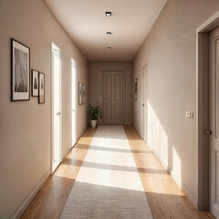 corridor in a hotel room