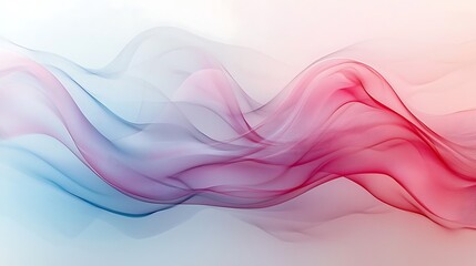 Wavy pink and blue lines ripple gracefully, forming a soft and soothing abstract design.