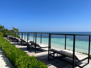 Caribbean Oceanfront Resort Beach Chairs 