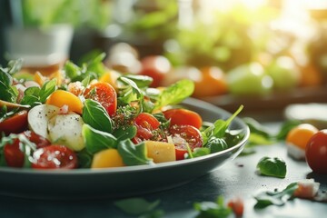 Vibrant Fresh Salad Brimming with Flavor: A Feast for the Eyes and a Boost for Your Health!
