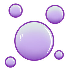 Purple bubbles icon