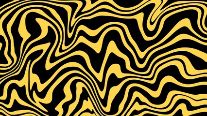 Abstract background of random yellow wave line texture. Yellow liquid abstract wallpaper 