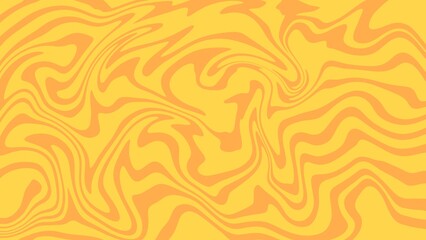 Abstract background of random yellow wave line texture. Yellow liquid abstract wallpaper