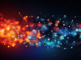 Awesome Technology grid, connection line, technology background design