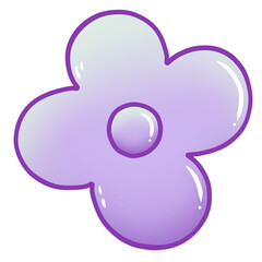 Purple flower icon