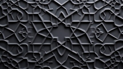 Abstract geometric pattern with grey and black colors.