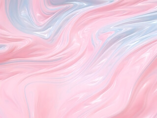 Stains of pink acrylic paints on a blue background. Artificial intelligence. 