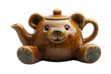 a tea pot shaped like a bear. 