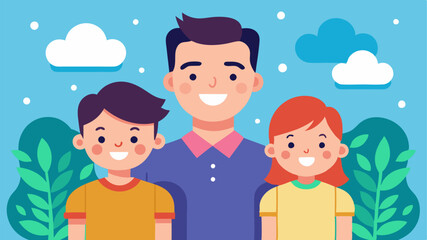 Father's Day vector flat design