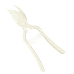 metallic shears for cutting flowers