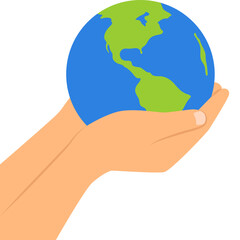 Earth Hand Illustration