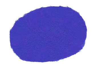 Brush stroke in a vibrant shade of purple with a textured circular shape on a transparent background