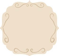 Exquisite decorative frame with swirls decoration.