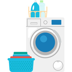 Laundry Machine Illustration