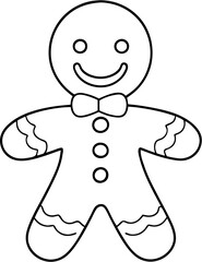 christmas gingerbread person