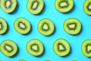 Fototapeta premium kiwi slices background