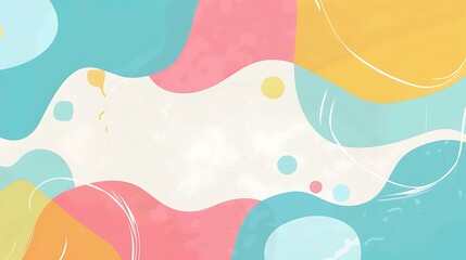 Fototapeta premium Abstract Colorful Background With Geometric Shapes