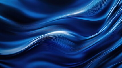 Abstract Blue Wave Background