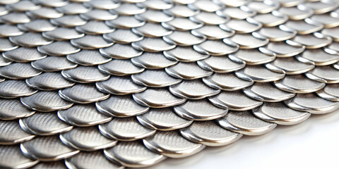 Close-up of silver scales with a white background, balance, justice, equality, measurement, weighing, accuracy