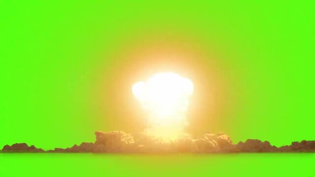 Ultimate Collection of Explosive Green Screen Effects for VFX Projects, Green Screen Explosion,  explosion attack green screen, nuclear clouds, bomb exploasion, fire cloude green screen for vfx, cinem