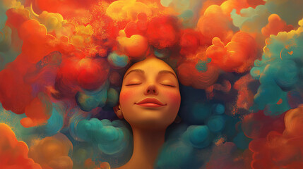 illustrated representation of happiness 