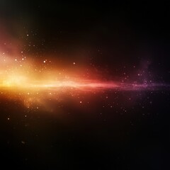 Glowing lights in space