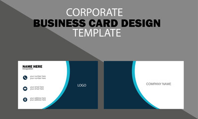 Creative modern minimal name card and business card template design 