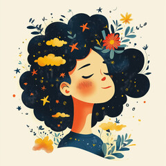 illustrated representation of happiness 