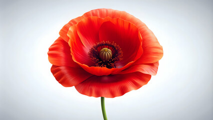 Vibrant red poppy flower icon, poppy, red, flower, nature, symbol, remembrance, memorial, garden, bloom, vibrant, delicate