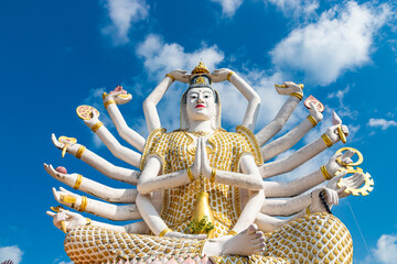 The Guan Yin statue at Wat plai laem, Koh Samui, Thailand