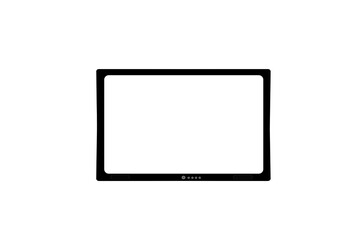 TV frame. On isolated transparent background.