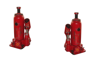 Hydraulic lift. On isolated transparent backgrond.