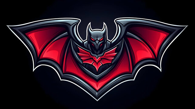 Professional Dark Knight mascot logo template