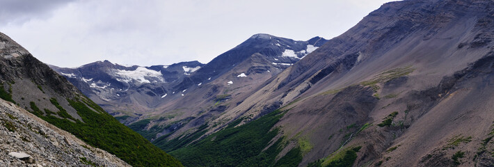 Mountain landscape in Torres del Paine National Park, Patagonia, Chile